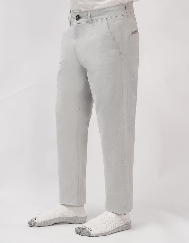 Grey Cotton Imported Stuff Pant (Z.a.r.a)