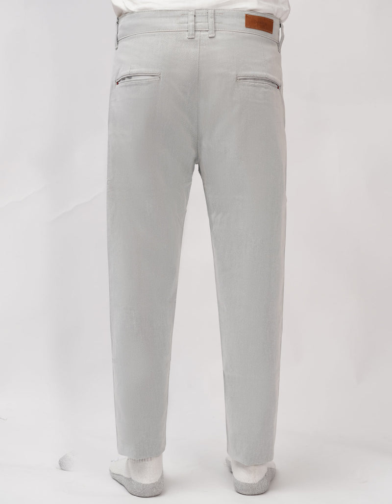 Grey Cotton Imported Stuff Pant (Z.a.r.a)