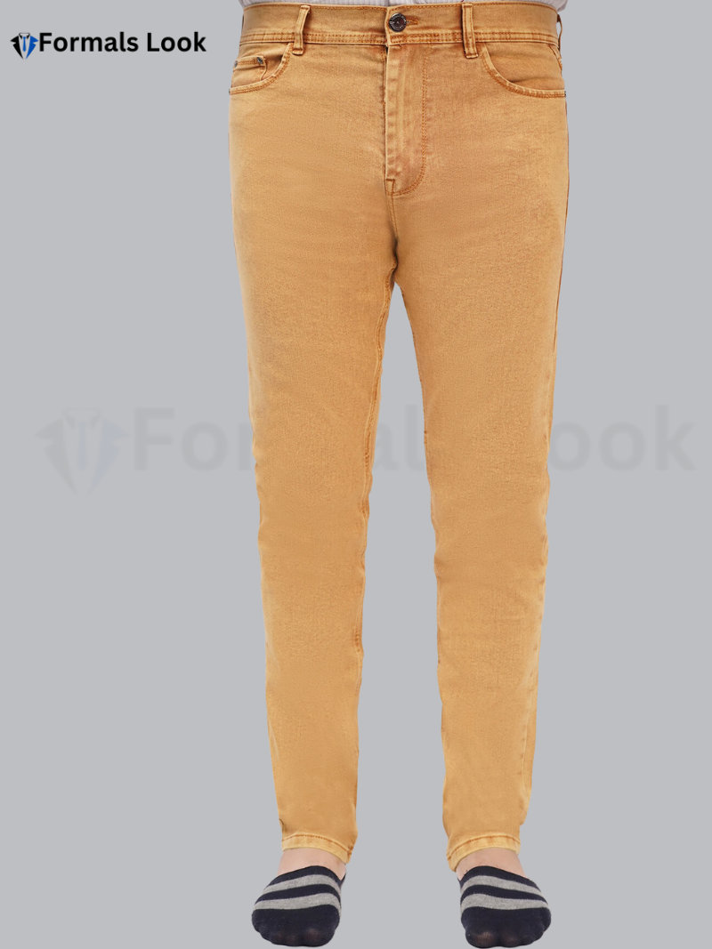 Jeans Pant Camel Color Imported Stuff Ultra Stretch