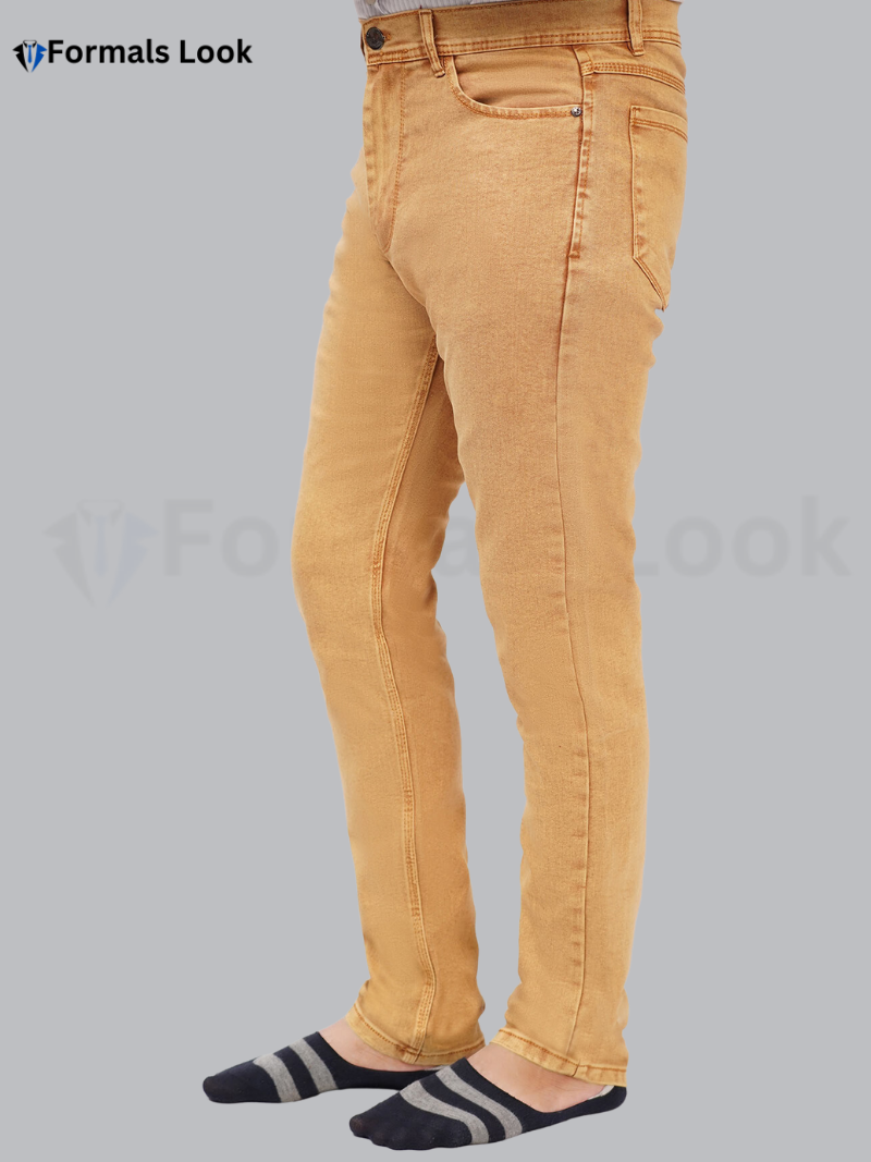 Jeans Pant Camel Color Imported Stuff Ultra Stretch
