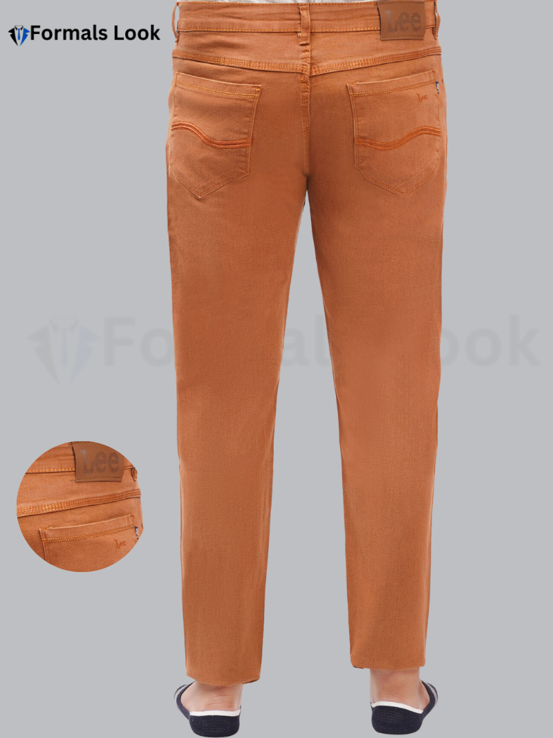 Jeans Pant Camel Color Imported In Stretch