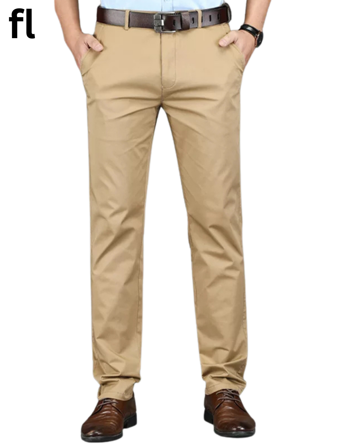 Z.A.R Camel  Cotton Imported Stuff Pant