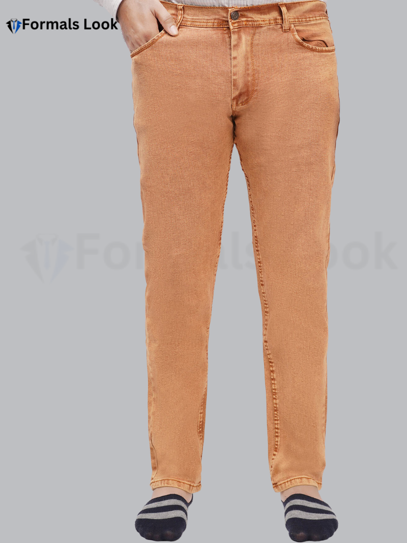 Jean Pant Camel Color Imported Stuff In Stretch