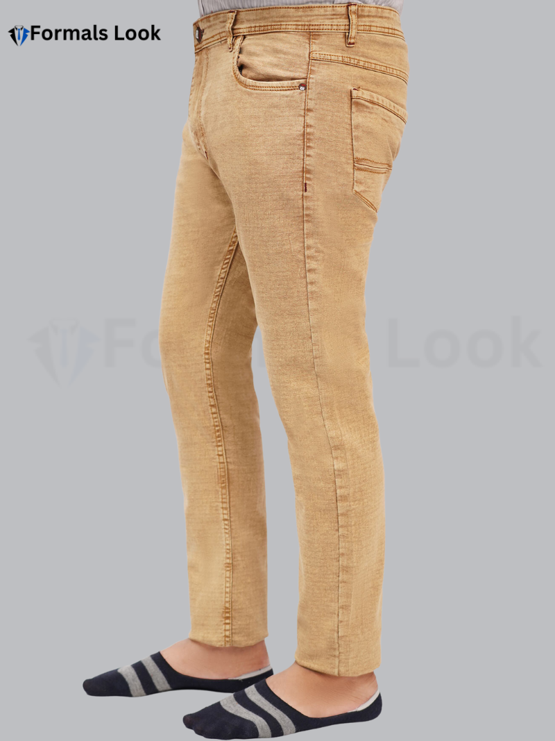 Jeans Pant Camel Color Ultra Stretch In Imported Stuff