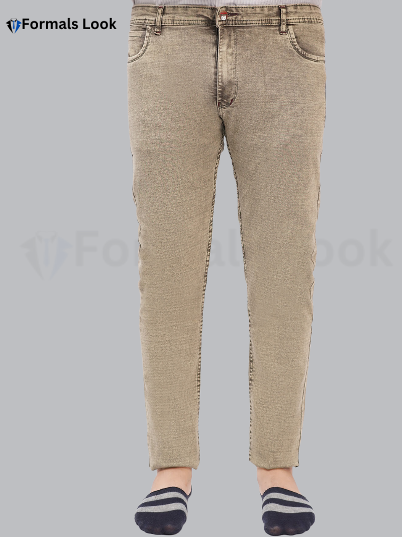 Jeans Pant Camel Light Color Ultra Stretch In Imported Stuff