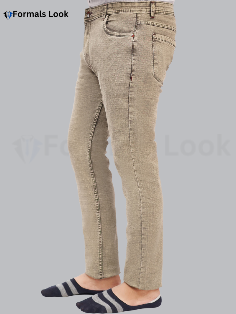 Jeans Pant Light Camel Color Ultra Stretch In Imported Stuff