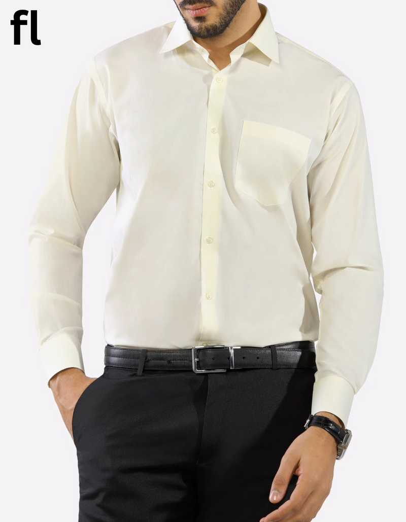 Cream Color Premium Formal Shirt