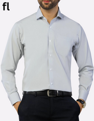 Grey Color Premium Formal Shirt