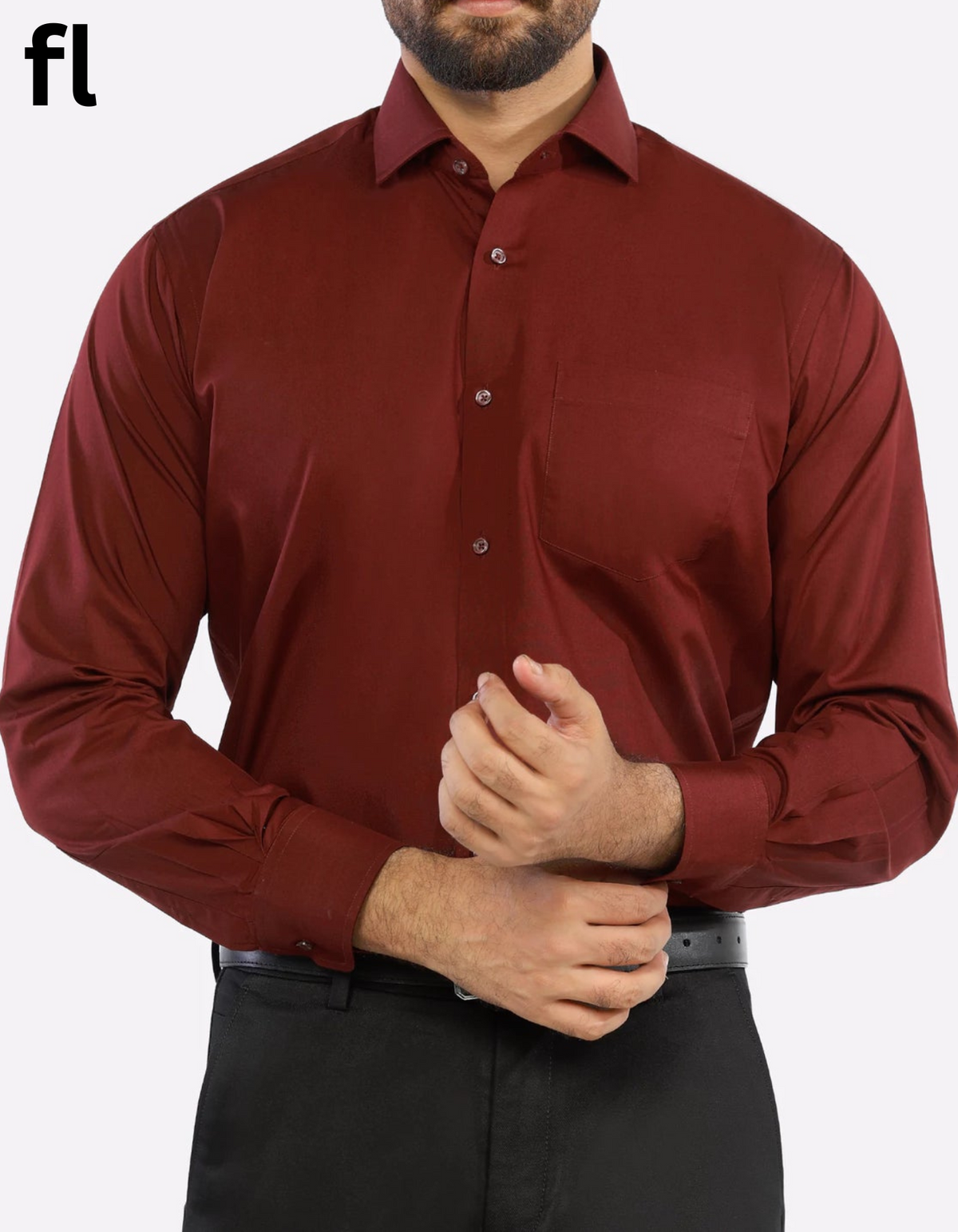 Mahroon Premium Formal Shirt