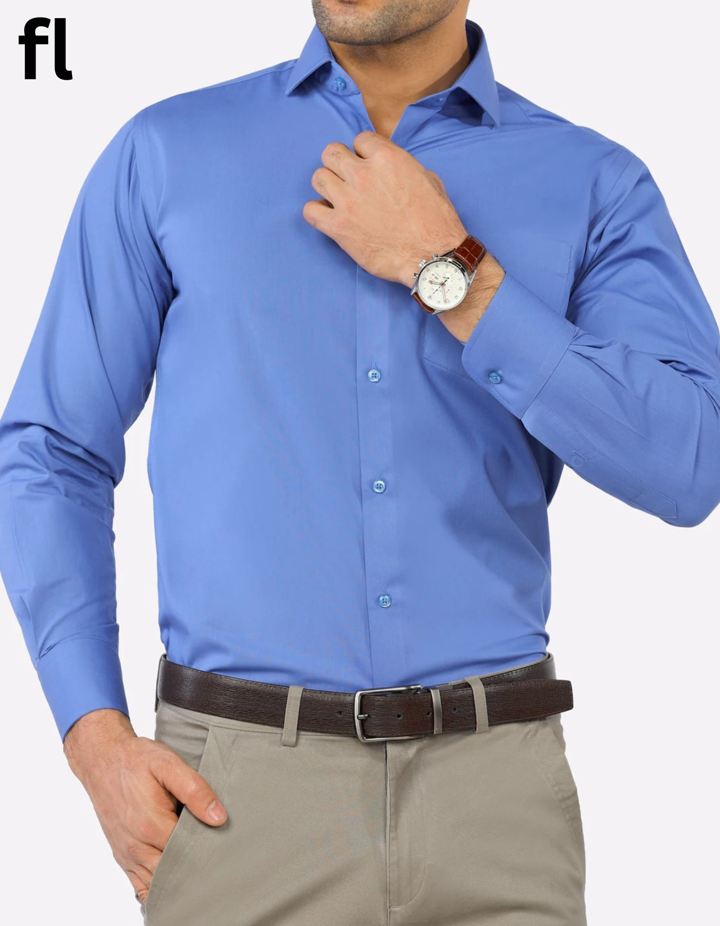 Sky Color Premium Formal Shirt for Men