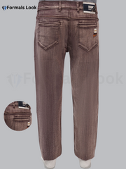 Jeans Pant Brown Color In Stretch