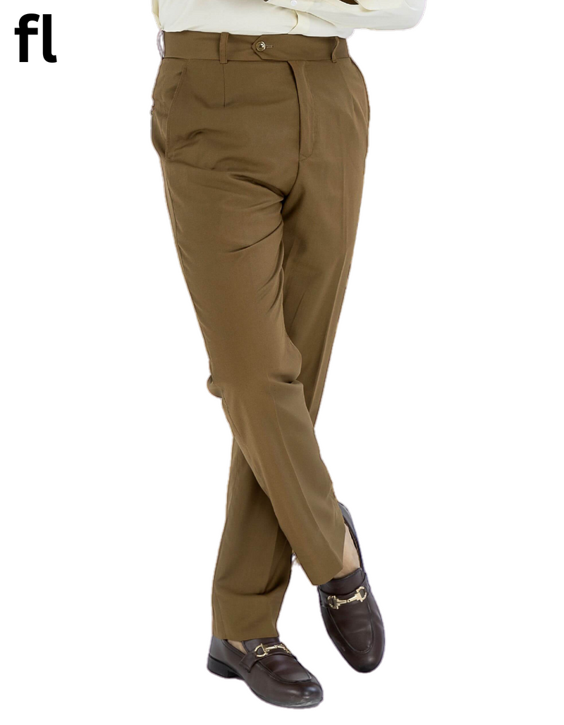 Formal Pant Camel Color Suiting Stuff