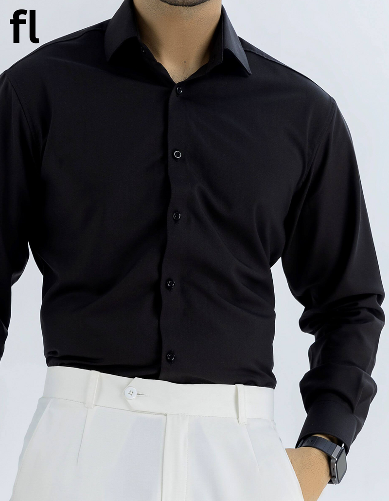 Black Premium Formal Shirt