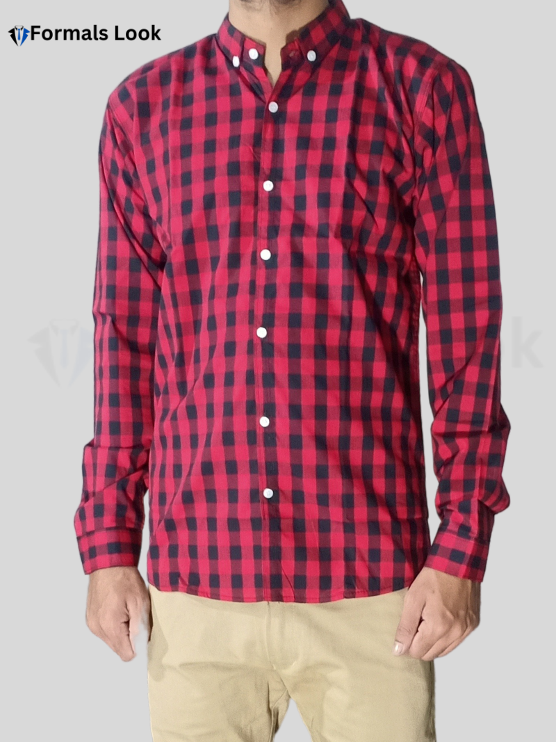 Casual Shirts Red Check