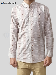 Casual Shirts  Light Brown Check