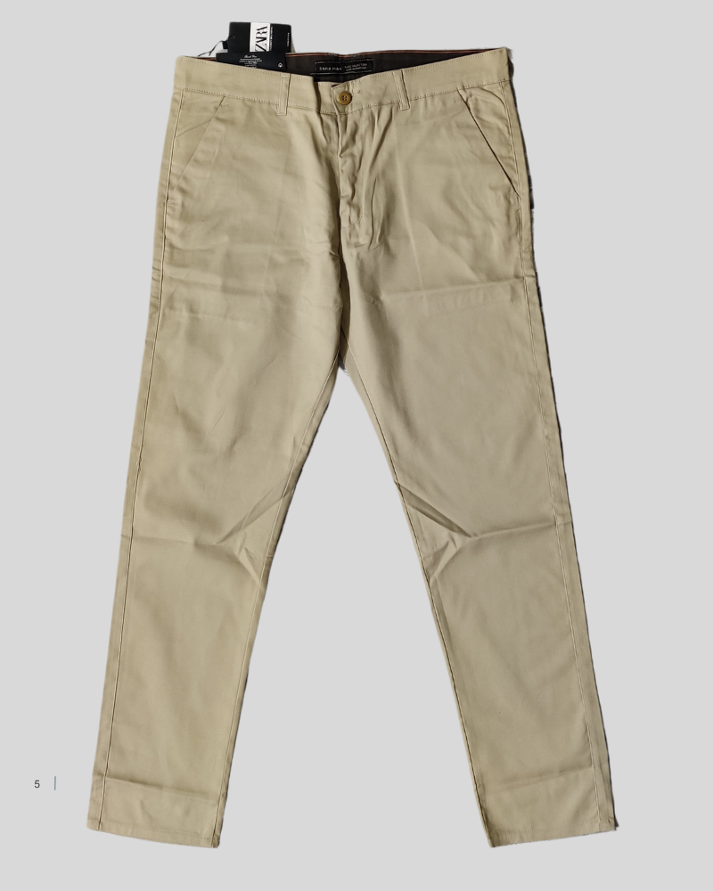 Z.A.R Camel  Cotton Imported Stuff Pant (Z.a.r.a)