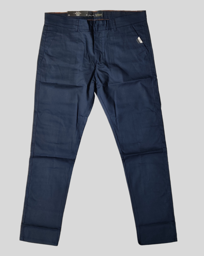 Z.A.R Navy Cotton Imported Stuff Pant (Z.a.r.a)