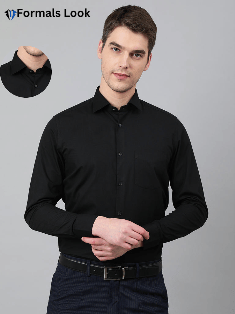 Black Premium Formal Shirt