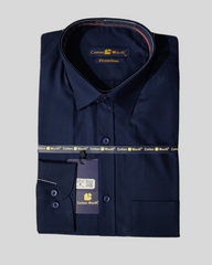 Navy Blue Premium Formal Shirt