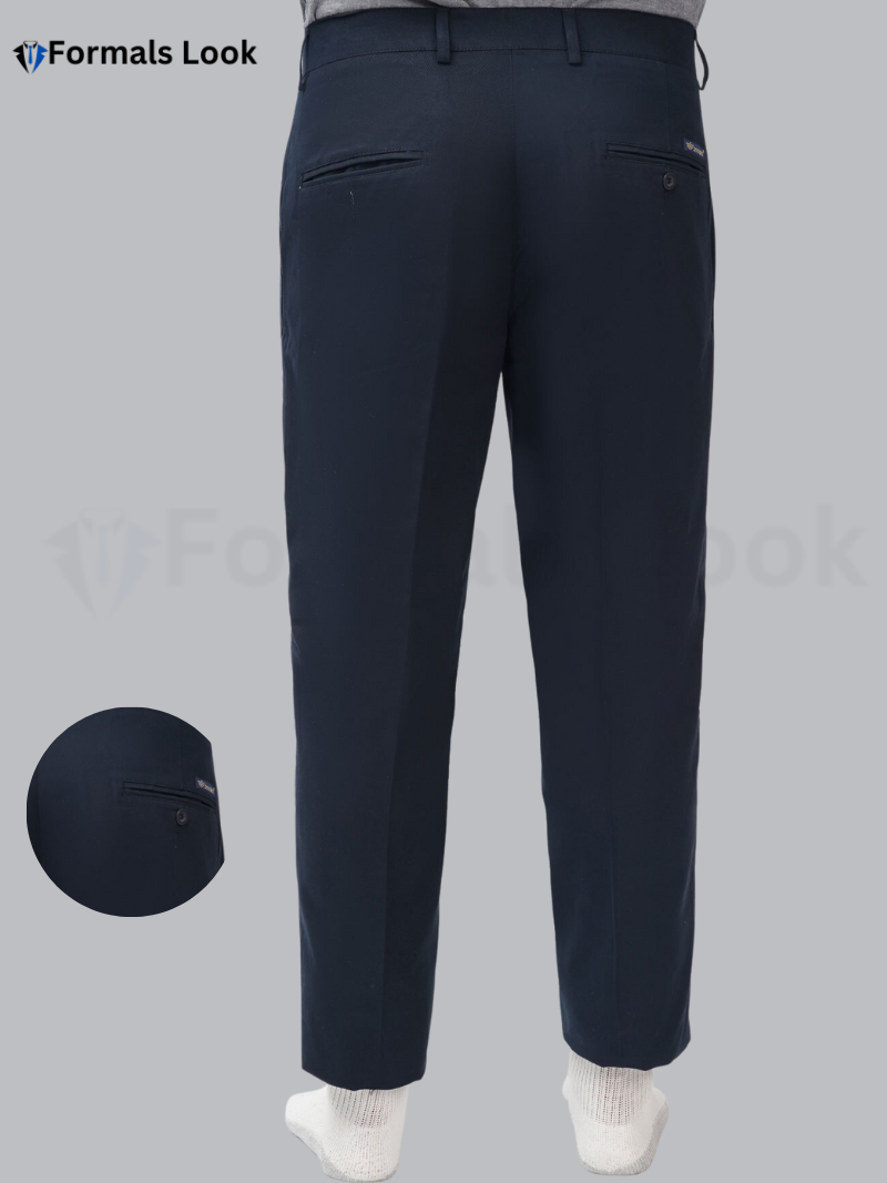 D.O.C.K.E.R Navy Premium Cotton Mens Pant