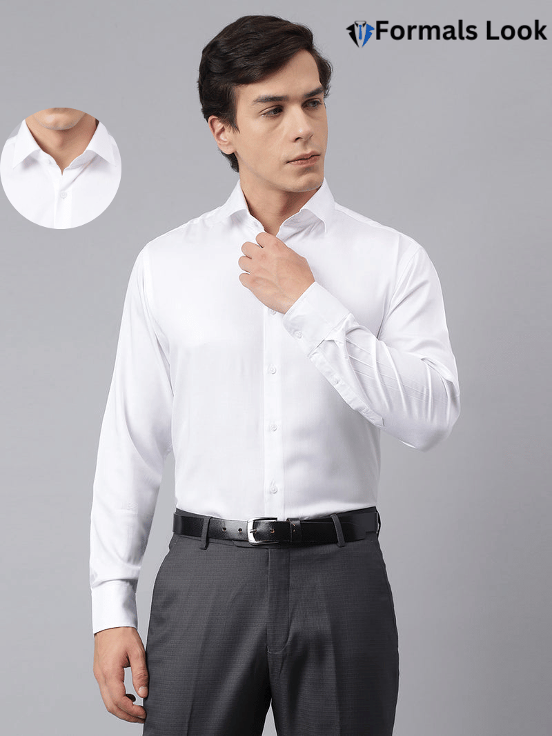 Pure White Premium Formal Shirt