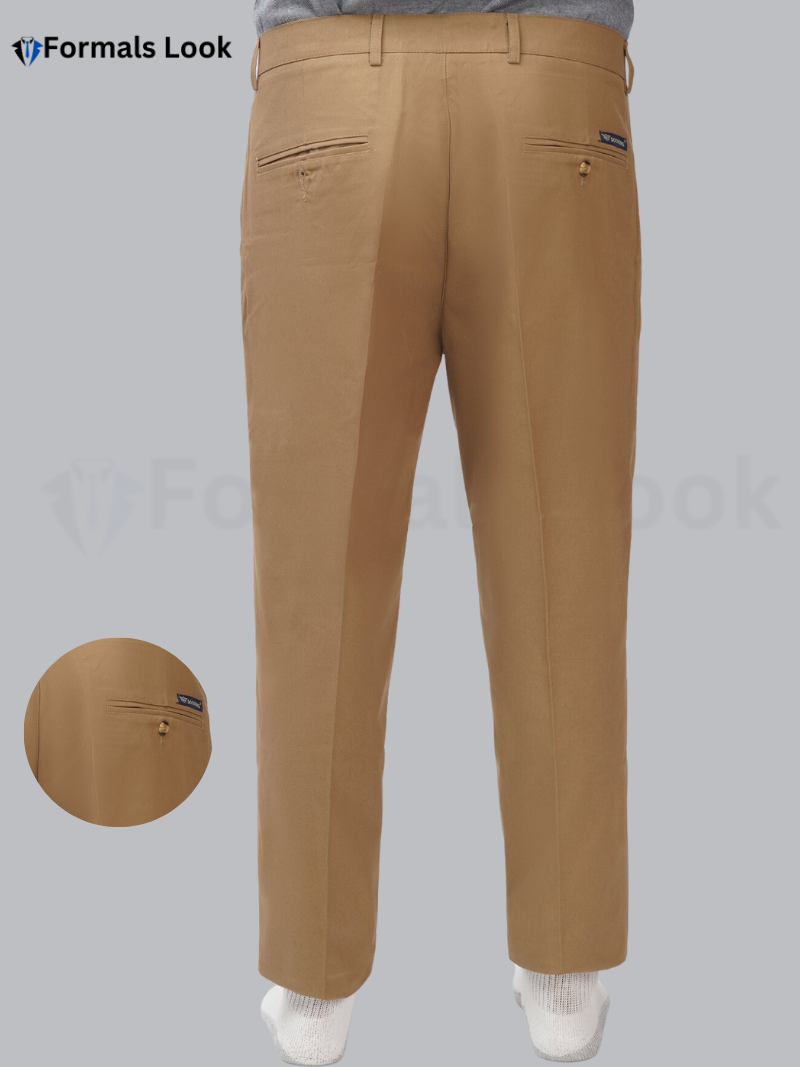 D..O.C.K.E.R Khakhi Premium Cotton Mens Pant