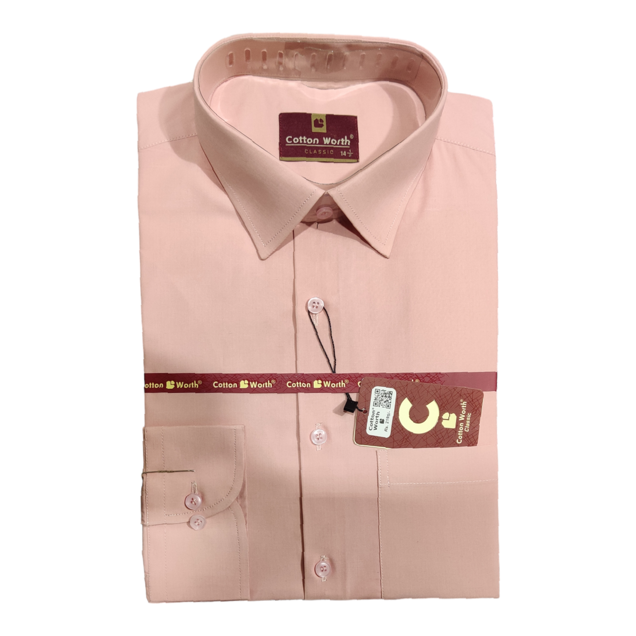 Peach Color Premium Formal Shirt