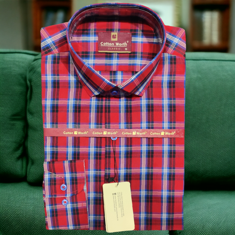 Formal Check Shirt Premium