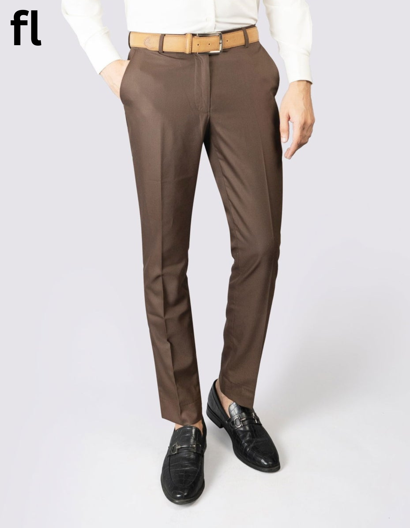 Formal Pant Brown Color Suiting Stuff